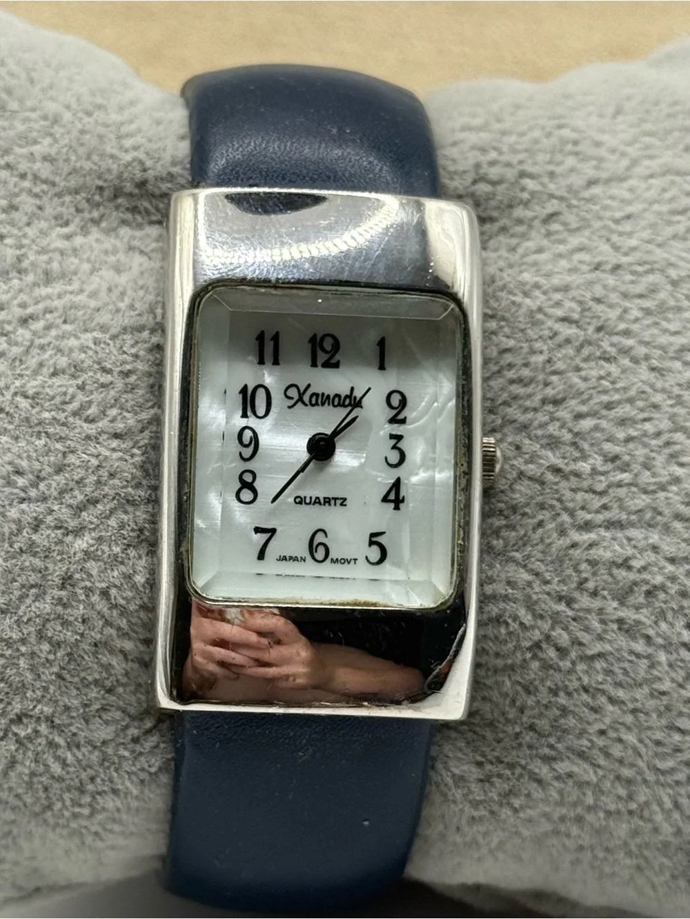 Vintage woman’s Xanadu Quartz Watch - Navy Leather Strap